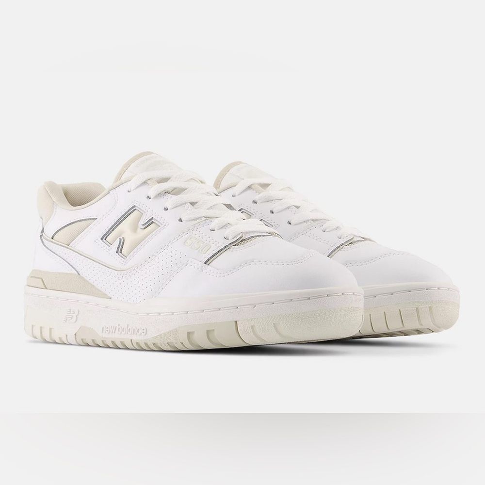 New Balance 550 white beige ivory sneakers shoes NEW
